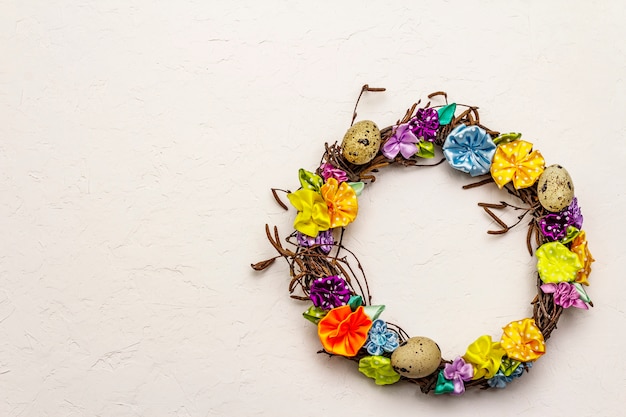 Floral embroidered hoop