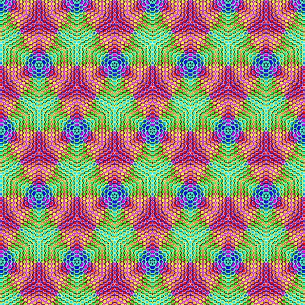 Modern geometric embroidery